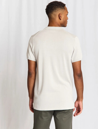 Bruun & Stengade Bs Baldo Regular Fit Polo Shirt   Grey   XXL