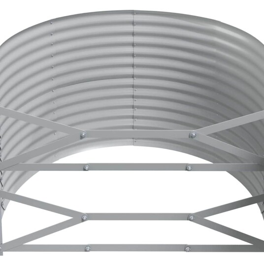 vidaXL Plantekasse pulverlakkert stål 175x100x68 cm antrasitt