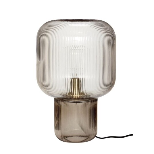 Hübsch Bordlampe Glass Smoked