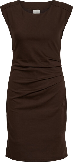 Kaffe Kaindia Round Neck Dress Brown L Kaffe Kaindia Round Neck Dress Brown L