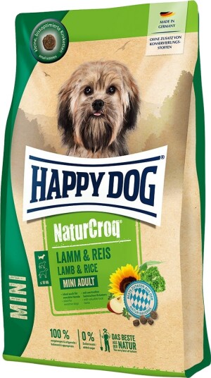Happy Dog Naturcroq Mini &Amp Ris Tørrfôr Lam 4 kg Happy Dog Naturcroq Mini &Amp Ris Tørrfôr Lam 4 kg