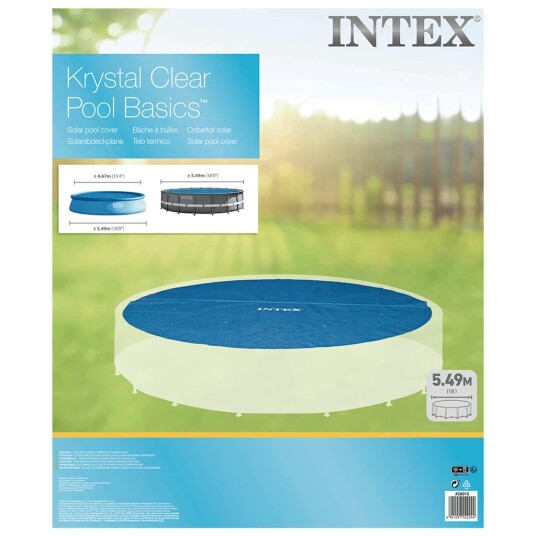 Intex Soltrekk til basseng blå 538 cm polyetylen Intex Soltrekk til basseng blå 538 cm polyetylen