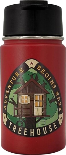 Sunday Outdoor Travel Mug Treehouse, Dark Red, 350ml Sunday Outdoor Travel Mug Treehouse, Dark Red, 350ml
