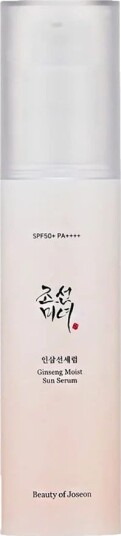 Beauty of Joseon Ginseng Moist Sun Serum SPF50 50 ml – Fuktighetsgivende Solkrem med Anti-Aging Egenskaper