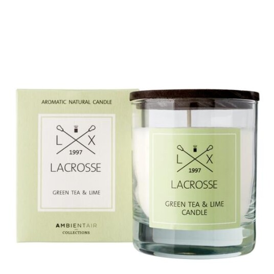 Ambientair - Lacrosse duftlys 200g green tea & lime Ambientair - Lacrosse duftlys 200g green tea & lime