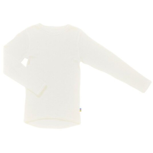Overdel i råhvit ull med lange ermer | Joha | Barn | Natur / off-white | størrelse 130 | 100% Merino Ull til