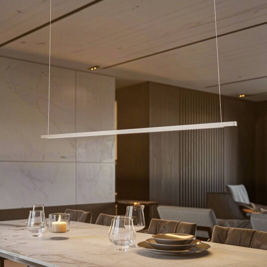 Quitani Talon LED-hengelampe aluminium/naturanodisert 32W Quitani Talon LED-hengelampe aluminium/naturanodisert 32W