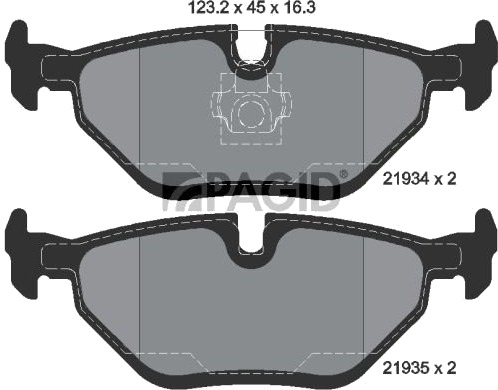 PAGID T1207N Bremseklosser