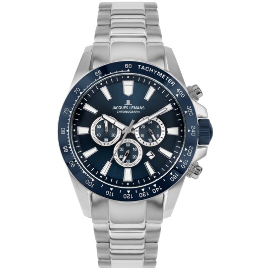 Jacques Lemans Liverpool 1-2140F - Herre - 48 mm - Analog - Kvarts urverk - Mineralglas