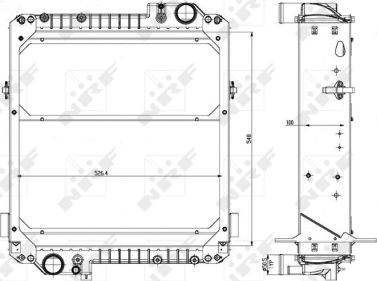 Radiator NRF 54073