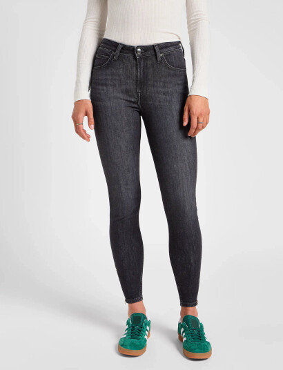 Lee Jeans Scarlett High Zip - Grey - 26 x 33 Lee Jeans Scarlett High Zip - Grey - 26 x 33
