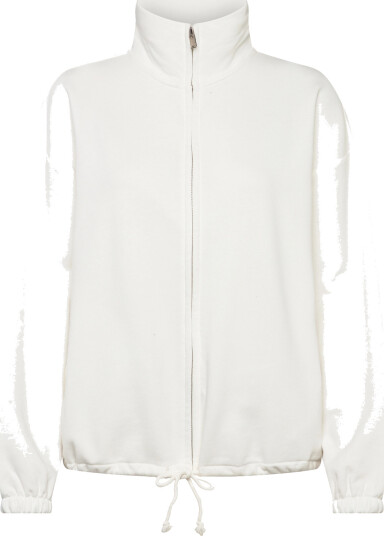 Gina Tricot Soft Sport Zip Sweater White L