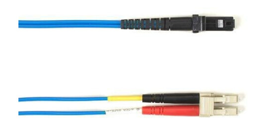 BLACK BOX 62.5 MM FO PATCH CABLE DUPLX, PLENUM, BLUE, LCMT