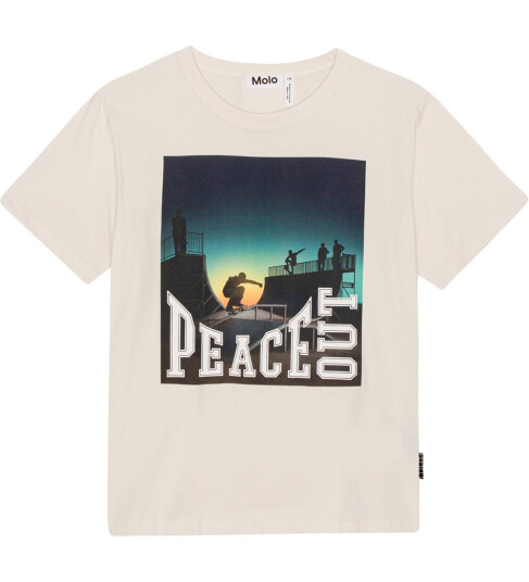 Molo T skjorte Riley Peace Ut Skate 5 år 110 T skjorte Beige