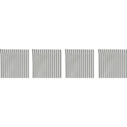 Diyti Narrow Stripe Glassunderlag 10x10 cm 4 pk Grå Diyti Narrow Stripe Glassunderlag 10x10 cm 4 pk Grå