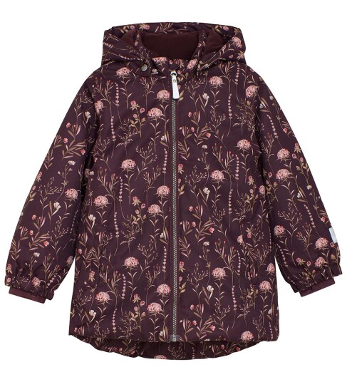 Minymo Snow Jacket Aop Purple 110 Minymo Snow Jacket Aop Purple 110