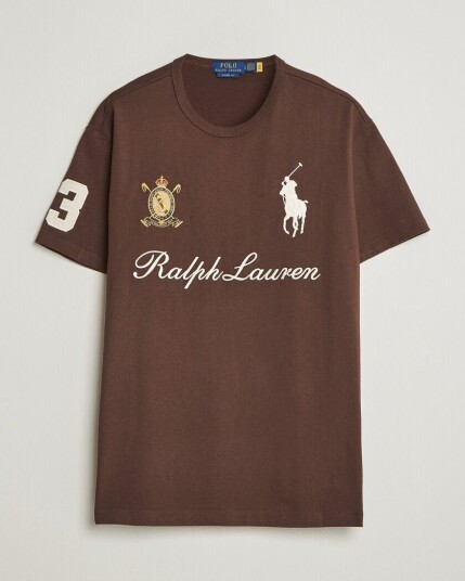 Polo Ralph Lauren Classic Fit Team T shirt Nutmeg Brown Polo Ralph Lauren Classic Fit Team T shirt Nutmeg Brown