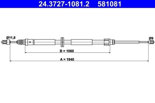 Bremsewire ATE 24.3727 1081.2 Bremsewire ATE 24.3727 1081.2