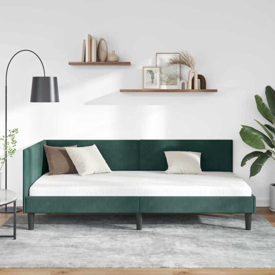 Hjørnesengramme Annet med hodegjerde Mørkegrønn 100 x 200 cm Hjørnesengramme Annet med hodegjerde Mørkegrønn 100 x 200 cm