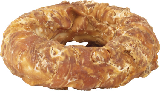 Donutwrap med kylling 11 cm - 100 g Råhud Hundegodbiter - My Favourite Dog