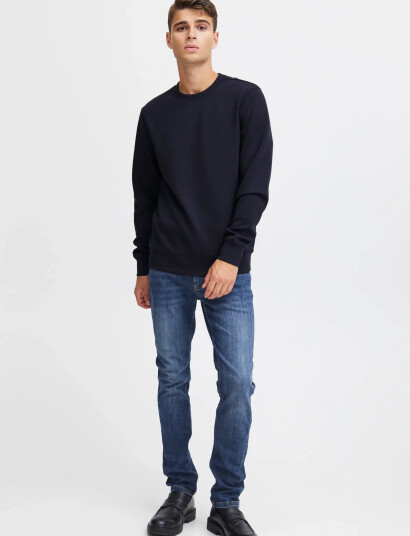 Casual Friday Cfsebastian 0096 Crew Neck Swe   Navy   XXXL