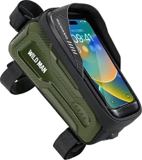 Sykkelveske WILDMAN M20 Rammebag 1 L 4-7" grønn