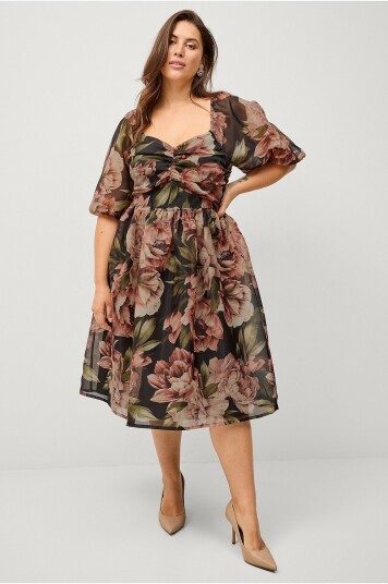 Ellos Plus Collection Kjole Heather Svart