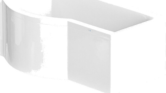 Nordhem Solvik Dusjbadekar 150x90 cm, Venstre, Hvit