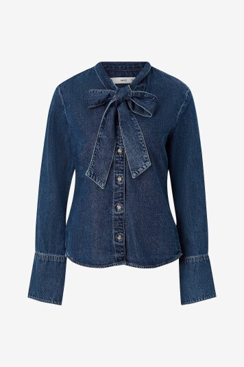 Mango Denimskjorte Rue Blå