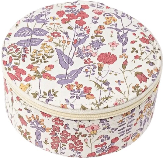 Bon Dep Jewelry Box Round Mw Liberty Field Flowers - PINK - One Size