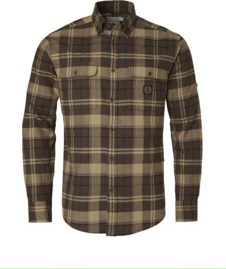 Chevalier Men's Heron Flannel Shirt Brun XL Man