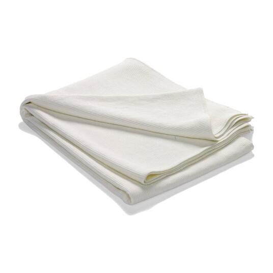 ETOL Design Stripe sengeteppe steinvasket bomull 180 x 260 Off-Hvit
