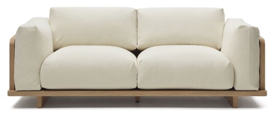 Kave Home Oaq 3-pers. Sofa, Beige Unoliving