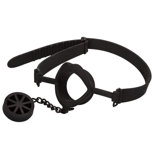 CalExotics Scandal Silikon Stopper Gag      - Svart