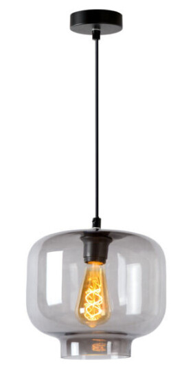 Lucide Medine Pendellampe E27 40W Røykfarget Glass - 91870