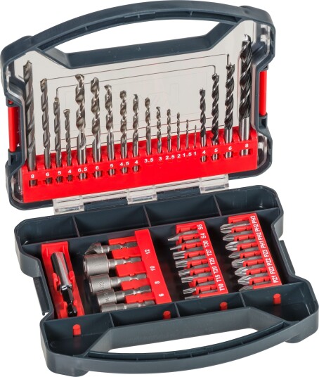 KWB 41 Deler Bor- og Bitssett med PWR-Boks – Philips, Pozidriv, Torx