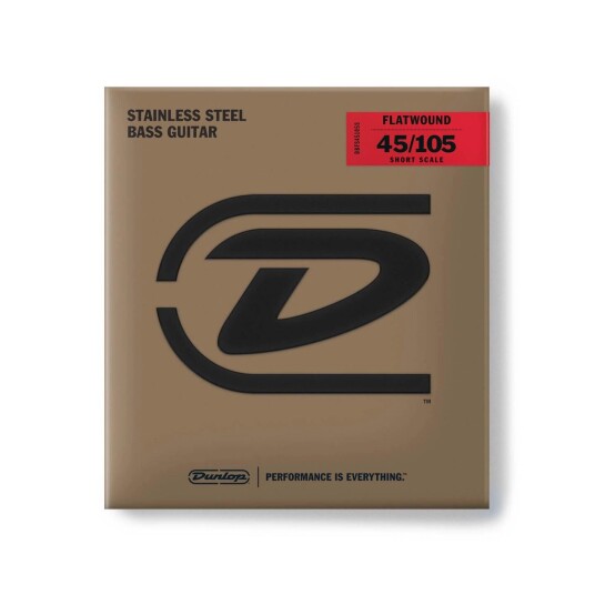 Dunlop Dbfs45105s Bass Flat Sh Scale 045-105 4 Sett