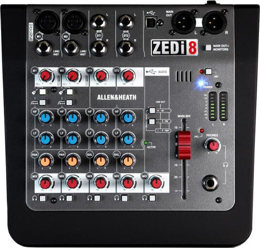 Allen & Heath A&h; Zedi-8 Hybrid Compact Mixer, Usb Interface Allen & Heath A&h; Zedi-8 Hybrid Compact Mixer, Usb Interface