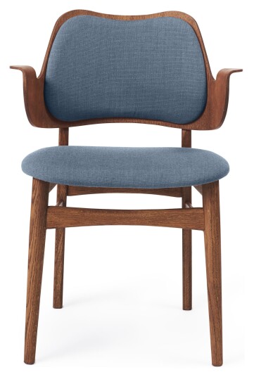 Warm Nordic GESTURE Spisestol, Teak oljet eik, Blå Unoliving