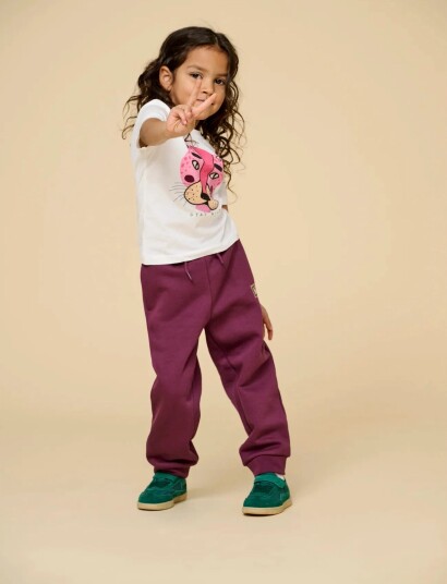 Kids Only Kmgleonora Life Reg Pant Bru Swt Burgundy 128