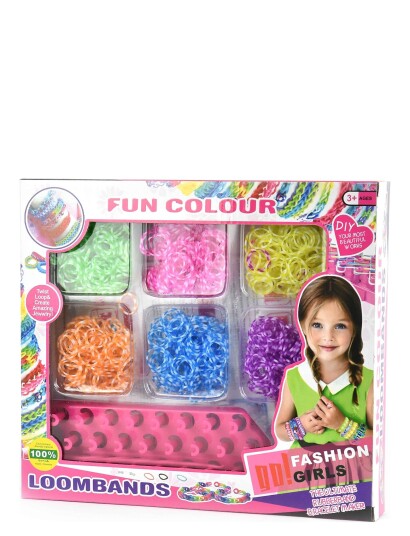Robetoy Loom Bands W Tools Diy 1200Pcs - Multi/patterned - ONE SIZE Robetoy Loom Bands W Tools Diy 1200Pcs - Multi/patterned - ONE SIZE