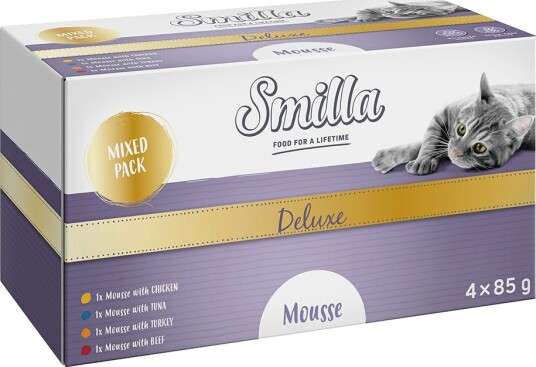 Smilla Våtfôr Deluxe Mousse Mixpakke 12 X 85 G