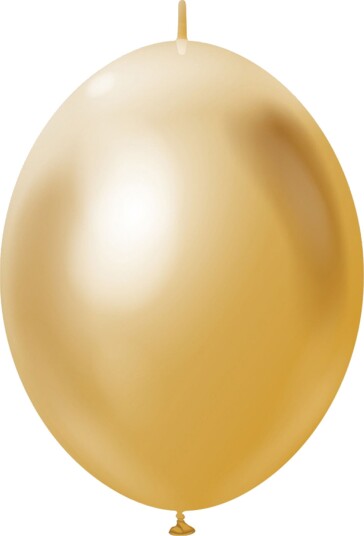 Lenkeballonger K-Link Mirror Gold - 25-pakning