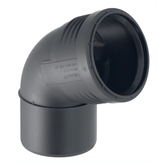 Geberit Silent PP Bend med en Muffe 125x125mm / 67.5°