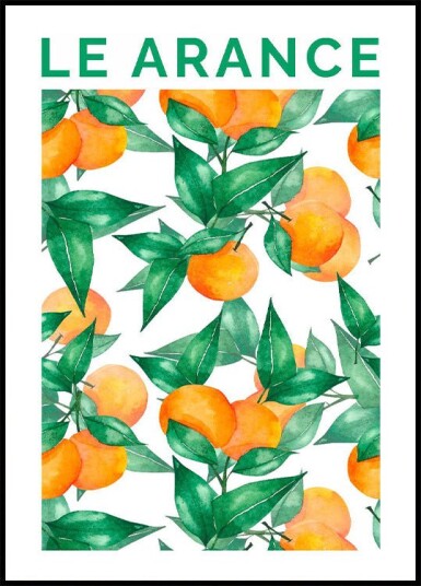 Oranges Plakat Plakat / 100x150cm