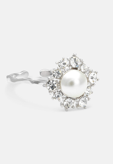 LILY AND ROSE Emily Pearl Ring Ivory One size