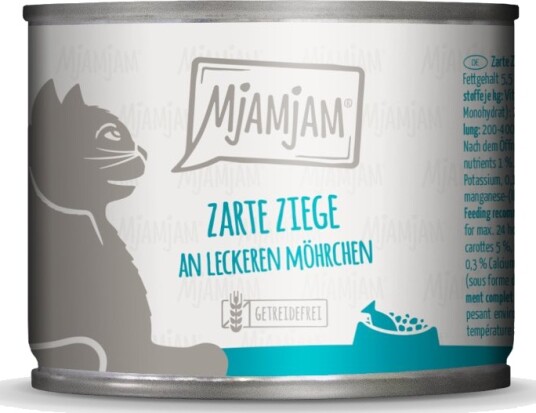Mjamjam Våtfôr Sart Geit Med Lekre Gulrøtter 6 X 200 G