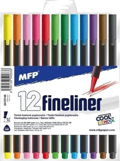 Mfp Papir Trekantede Fineliners I 12 Farger 6410748