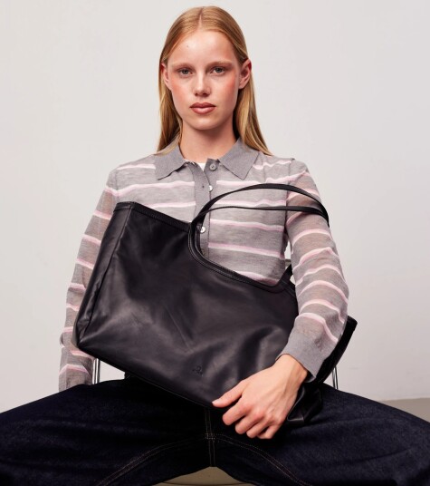 Adax Amalfi Shopper Sandie   Black   ONE SIZE