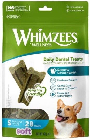 Whimzees Soft Dentaltygg 28-pakning for hunder